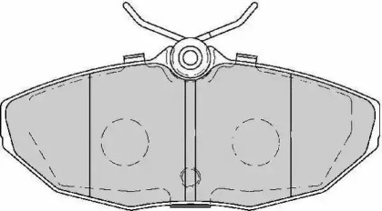 Комплект тормозных колодок (NECTO: FD7143A)