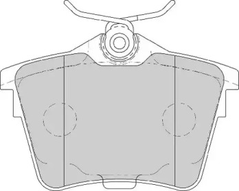 Комплект тормозных колодок (NECTO: FD7106A)