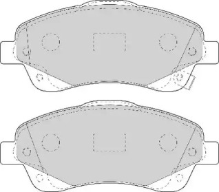 Комплект тормозных колодок (NECTO: FD7109A)