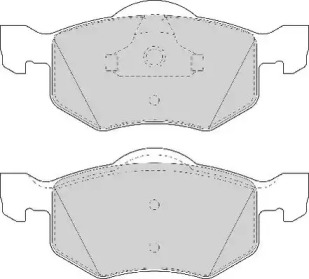 Комплект тормозных колодок (NECTO: FD7036A)