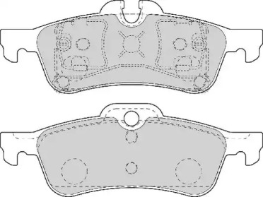 Комплект тормозных колодок (NECTO: FD7103A)