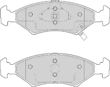 Комплект тормозных колодок (NECTO: FD7053A)