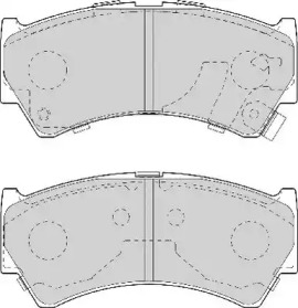 Комплект тормозных колодок (NECTO: FD7031A)