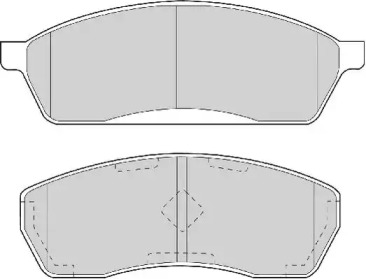 Комплект тормозных колодок (NECTO: FD7042A)