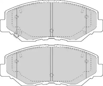 Комплект тормозных колодок (NECTO: FD7091A)