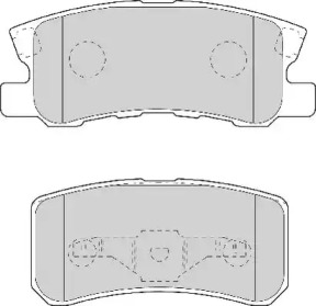 Комплект тормозных колодок (NECTO: FD7056A)