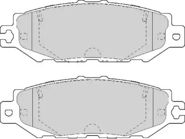 Комплект тормозных колодок (NECTO: FD7095A)