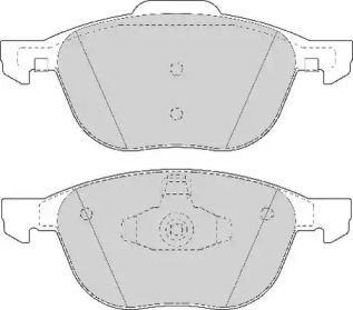 Комплект тормозных колодок (NECTO: FD7078A)