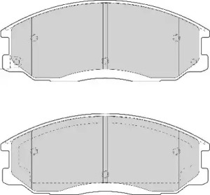 Комплект тормозных колодок (NECTO: FD7057A)