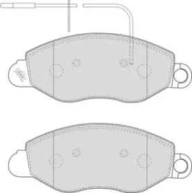 Комплект тормозных колодок (NECTO: FD7062V)