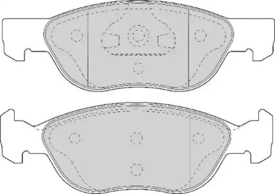 Комплект тормозных колодок (NECTO: FD7076A)