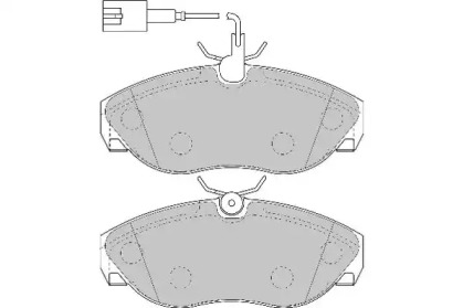 Комплект тормозных колодок (NECTO: FD6889N)