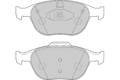 Комплект тормозных колодок (NECTO: FD7034N)