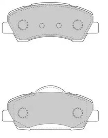 Комплект тормозных колодок (NECTO: FD7595A)