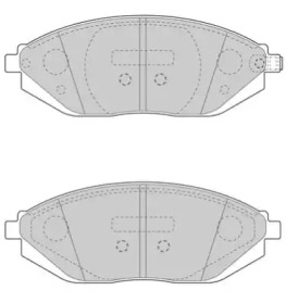 Комплект тормозных колодок (NECTO: FD7618A)