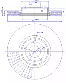 Тормозной диск (CAR: 142.1581)