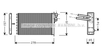 Теплообменник (AVA QUALITY COOLING: AI6156)