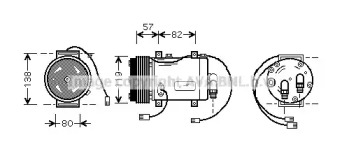 Компрессор (AVA QUALITY COOLING: AIK143)