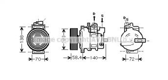 Компрессор (AVA QUALITY COOLING: AIK262)