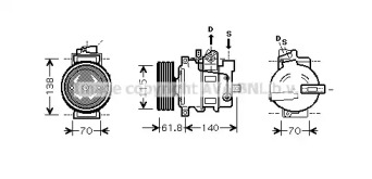 Компрессор (AVA QUALITY COOLING: AIK263)