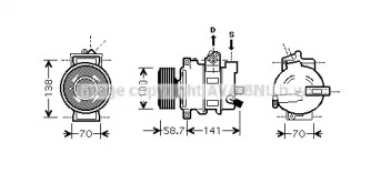 Компрессор (AVA QUALITY COOLING: AIK279)