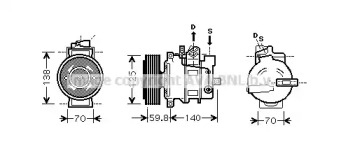 Компрессор (AVA QUALITY COOLING: AIK295)