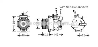 Компрессор (AVA QUALITY COOLING: AIK334)