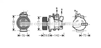 Компрессор (AVA QUALITY COOLING: AIK343)