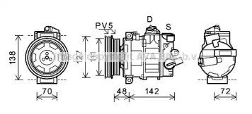 Компрессор (AVA QUALITY COOLING: AIK359)