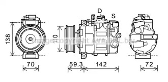 Компрессор (AVA QUALITY COOLING: AIK398)