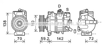 Компрессор (AVA QUALITY COOLING: AIK399)