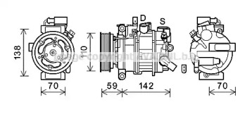 Компрессор (AVA QUALITY COOLING: AIK402)