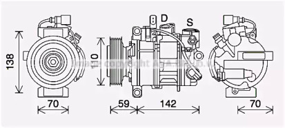 Компрессор (AVA QUALITY COOLING: AIK410)