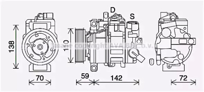 Компрессор (AVA QUALITY COOLING: AIK411)