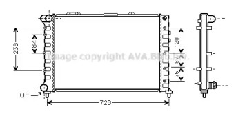 Теплообменник (AVA QUALITY COOLING: AL2079)