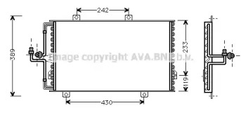 Конденсатор (AVA QUALITY COOLING: AL5060)