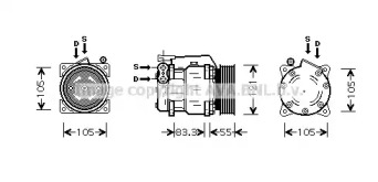 Компрессор (AVA QUALITY COOLING: ALK090)