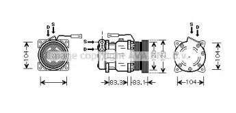 Компрессор (AVA QUALITY COOLING: ALK093)