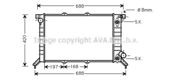 Теплообменник (AVA QUALITY COOLING: AU2151)