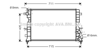 Теплообменник (AVA QUALITY COOLING: AU2165)