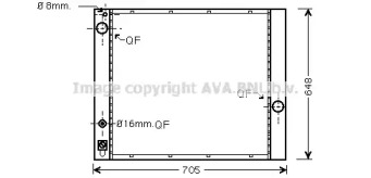 Теплообменник (AVA QUALITY COOLING: AU2166)