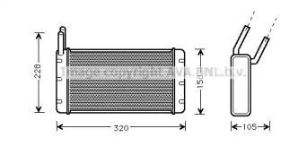 Теплообменник (AVA QUALITY COOLING: AU6108)