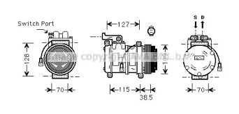 Компрессор (AVA QUALITY COOLING: AUK027)