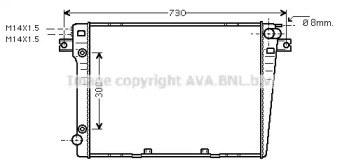 Теплообменник (AVA QUALITY COOLING: BW2058)