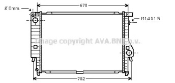 Теплообменник (AVA QUALITY COOLING: BW2128)