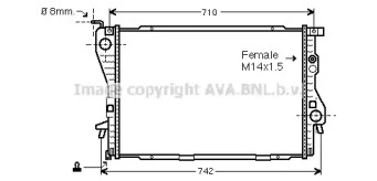 Теплообменник (AVA QUALITY COOLING: BW2202)