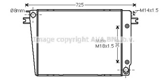 Теплообменник (AVA QUALITY COOLING: BW2251)