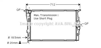 Теплообменник (AVA QUALITY COOLING: BW2291)