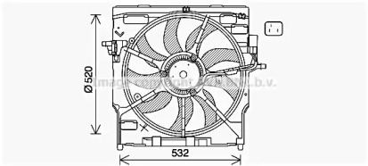 Вентилятор (AVA QUALITY COOLING: BW7563)