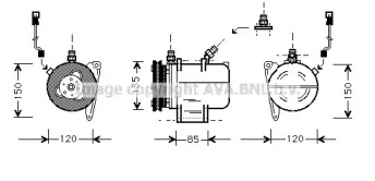 Компрессор (AVA QUALITY COOLING: BWK016)